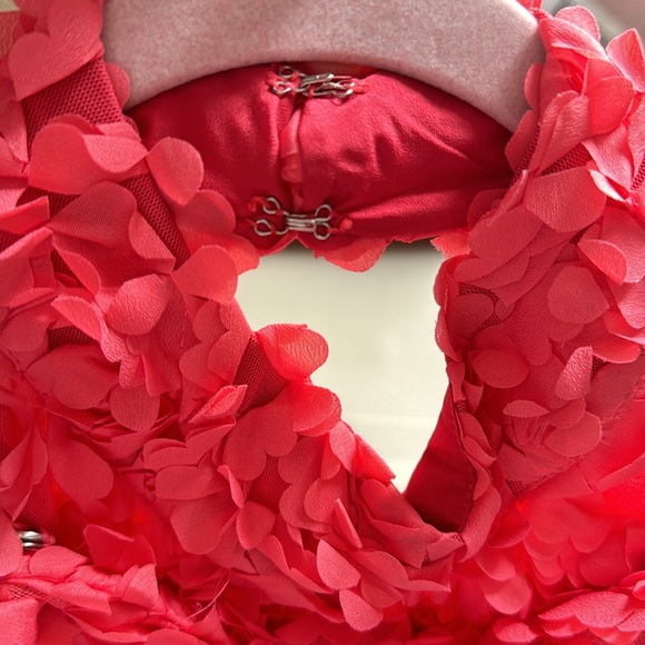 ASOS LUXE 3D floral backless midi dress with oversized bow - sz 10 - NWT - Picture 12 of 15